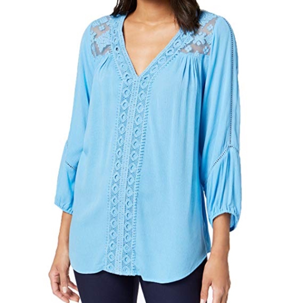 JPR Crocheted-Trim Top